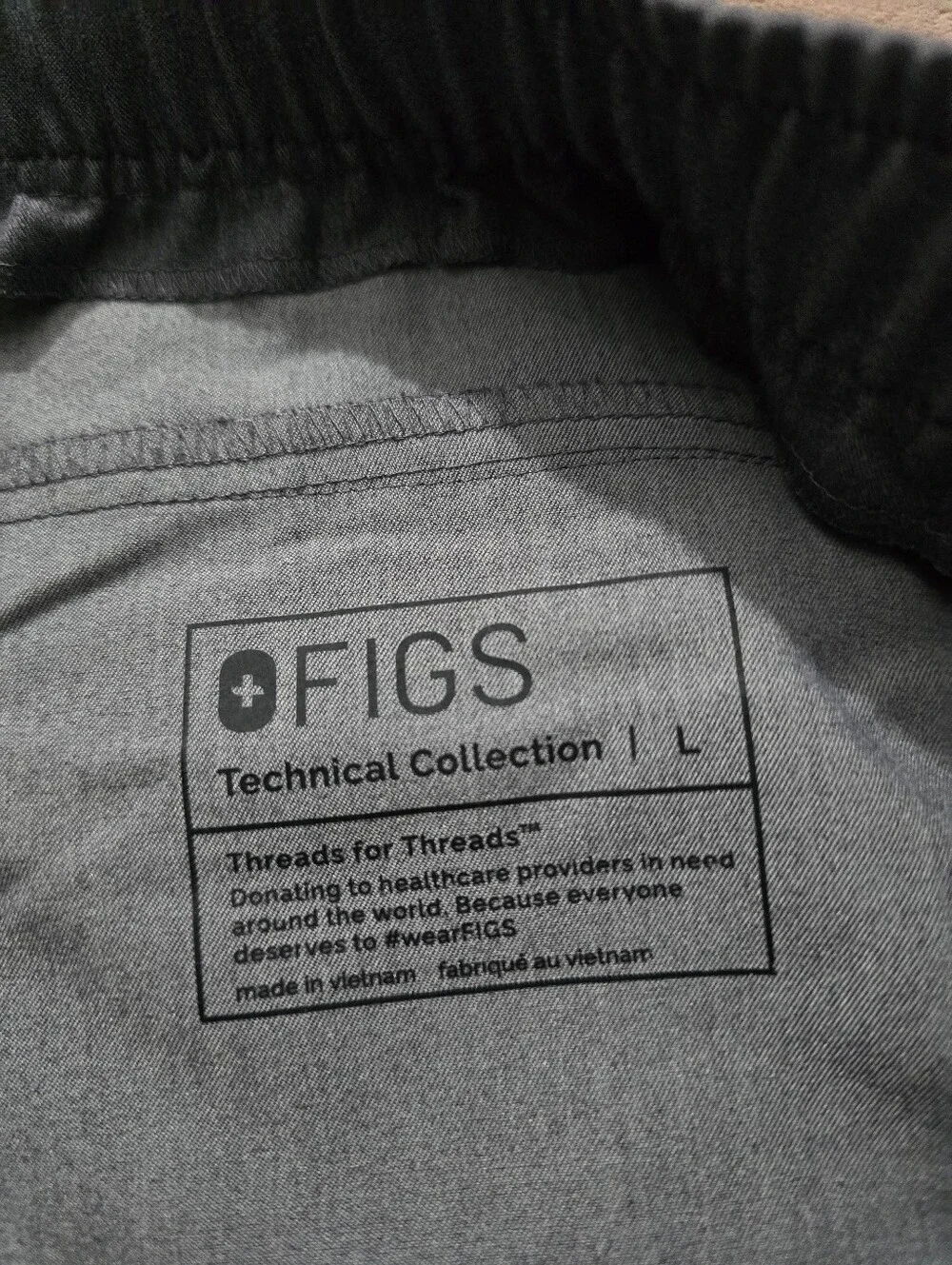 Figs Technical Collection Men's Tansen Jogger Scrub Pants Graphite Large